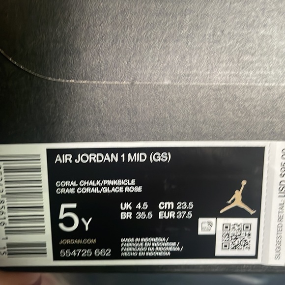 Air Jordan 1 Mid Coral Chalk Pinksicle 💖 - Picture 10 of 11